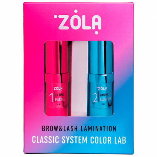 ZOLA lamination system color lab zestaw 1 pink 2 blue nowość