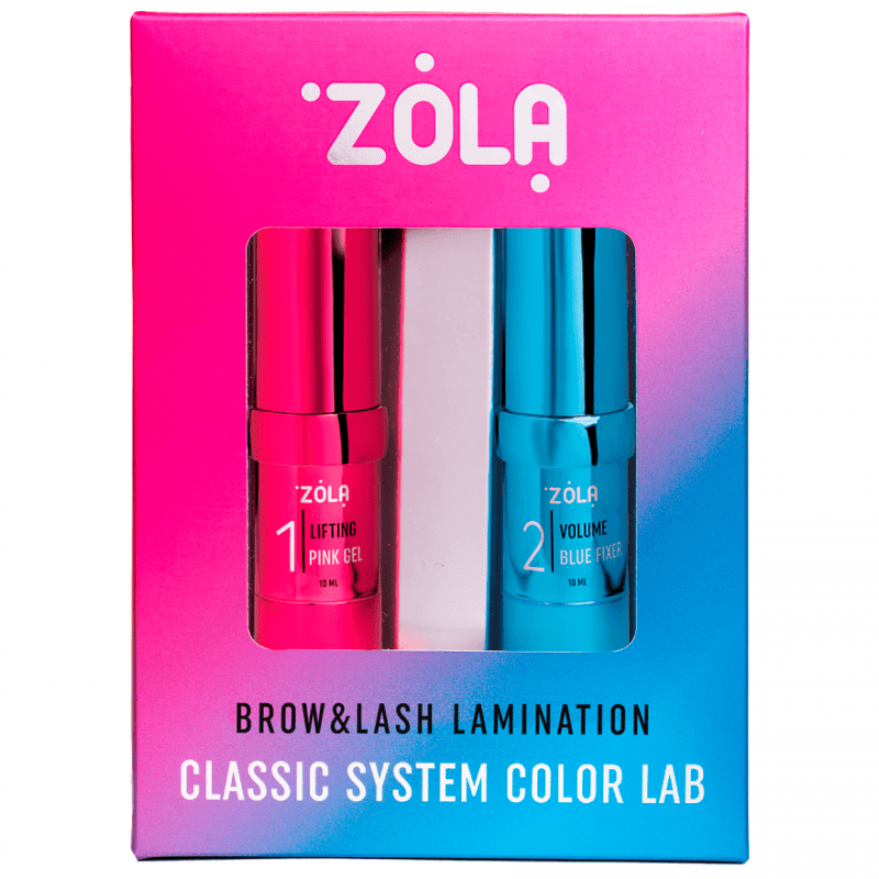 ZOLA lamination system color lab zestaw 1 pink 2 blue nowość