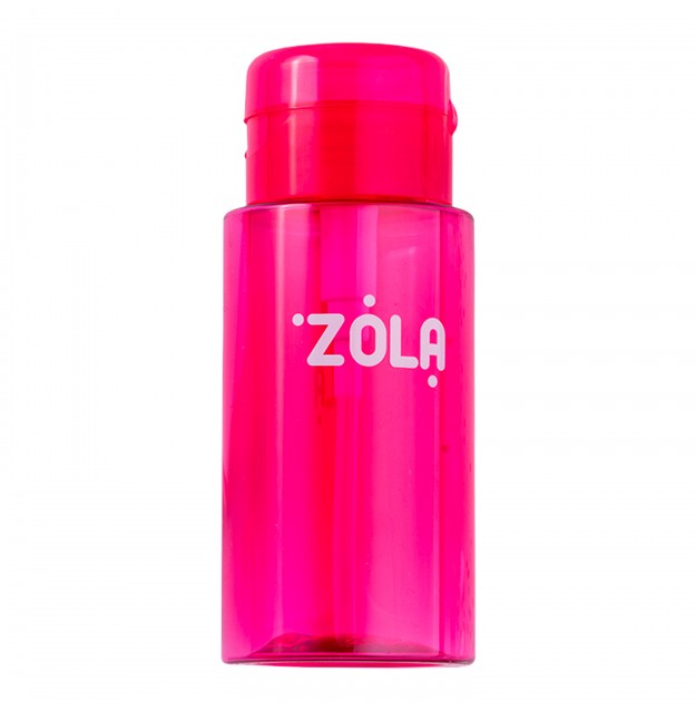 ZOLA plastikowa butelka dozownik z pompką różowa 180ml