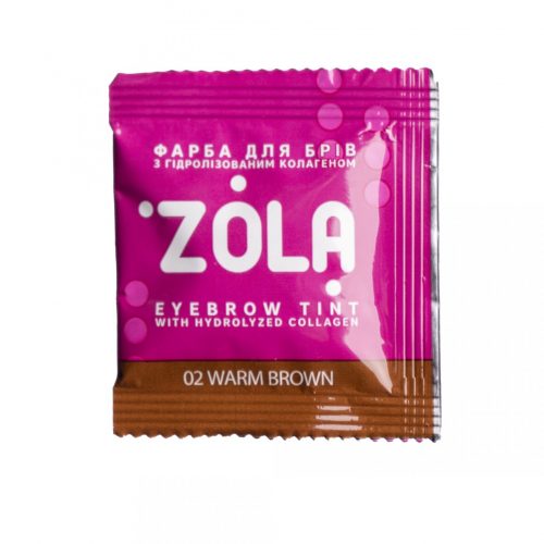 ZOLA farbka do brwi WARM BROWN+oksydant 3%